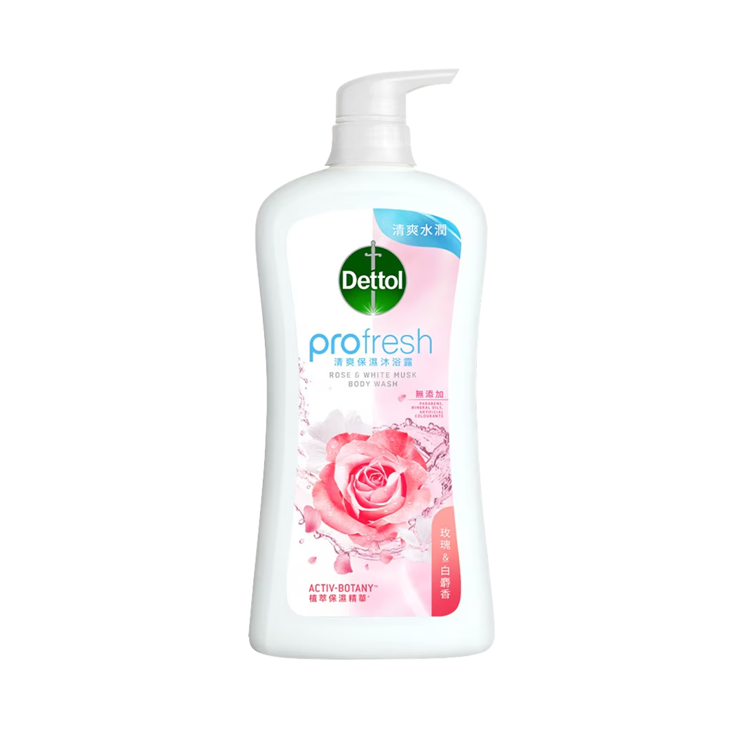 Dettol Anti-Bacterial | Rose & White Musk Body Wash | 950g