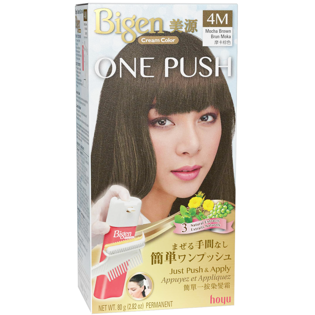 HOYU -Hoyu Bigen Cream Color ONE PUSH Hair Dye | #4M Mocha Brown - Hair Dye - Everyday eMall