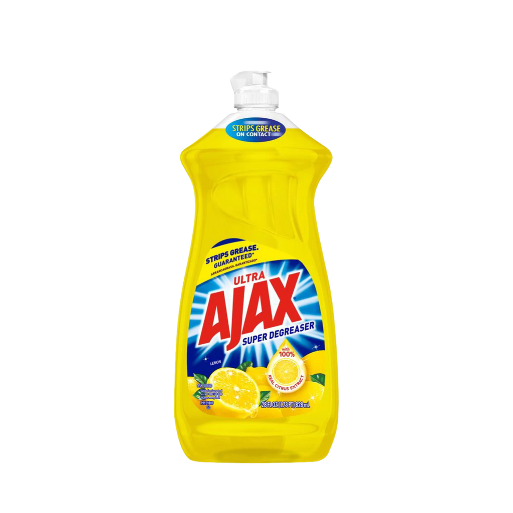 AJAX Ultra -AJAX Super Degreaser Dish Soap | Lemon | 28 Oz. 828ml - Dish Soap - Everyday eMall