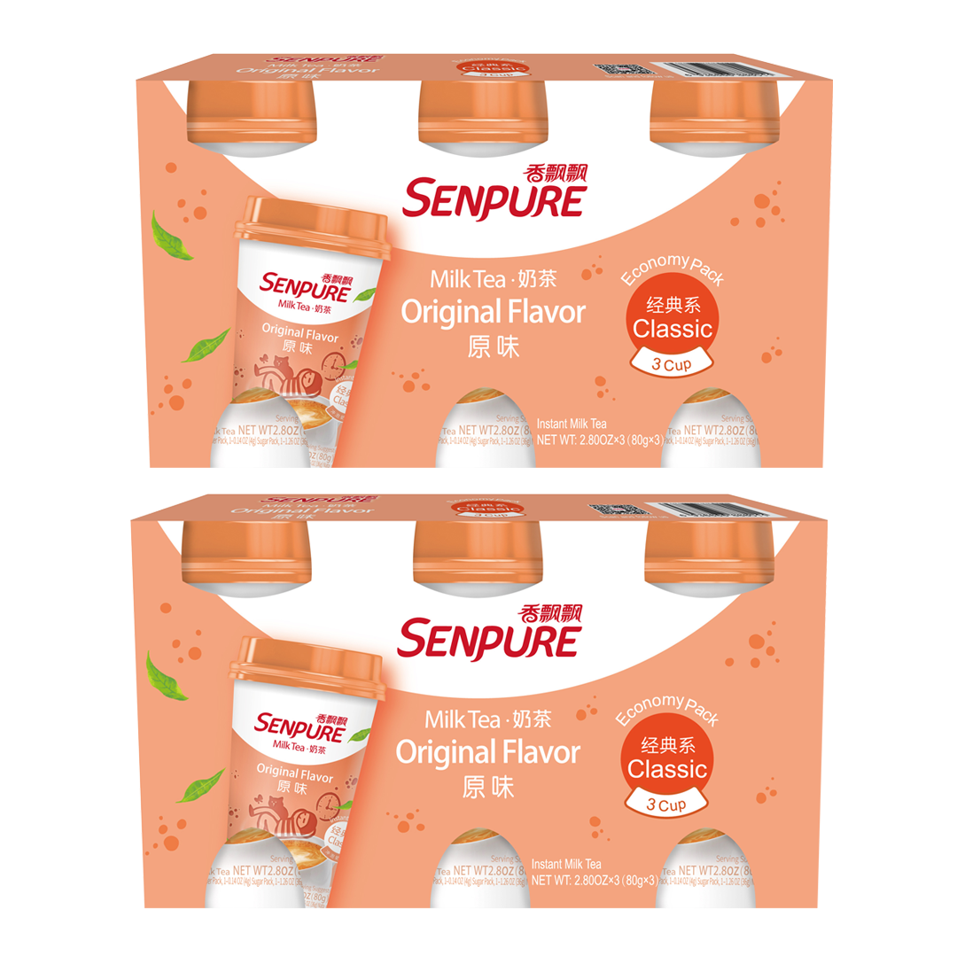 SENPURE Classic Milk Tea With Coconut Jelly (Pack of 6