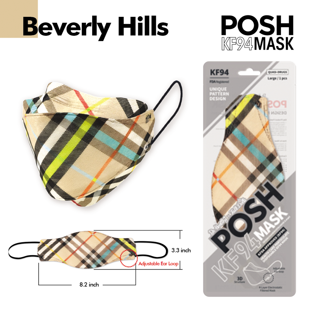 POSH -POSH Fashion KF94 Mask For Adults <br><b><i>City Edition</i></b> | Made in Korea - Face Mask - Everyday eMall