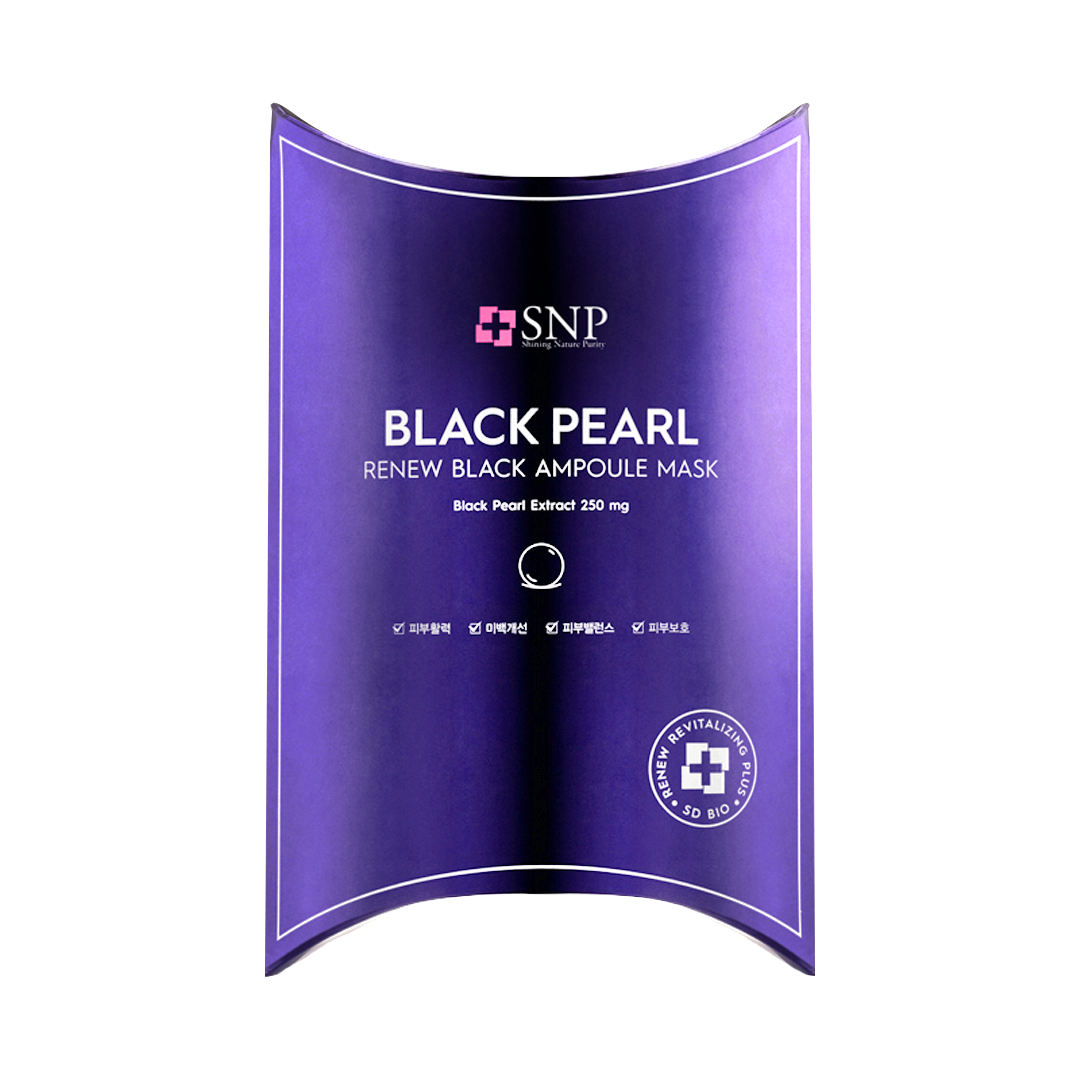 SNP -SNP Black Pearl Renew Black Ampoule Mask | 10pcs - Skin Care Masks & Peels - Everyday eMall