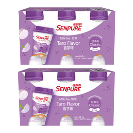 SENPURE Classic Milk Tea With Coconut Jelly (Pack of 6) | Taro