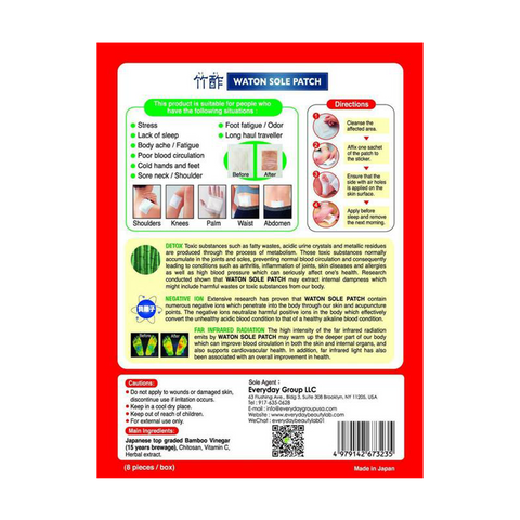 Waton Detoxing Stress Relief Foot Pads | Sole