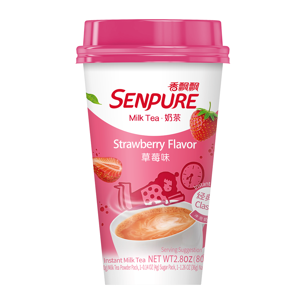 香飘飘 SENPURE Classic Milk Tea With Coconut Jelly (3 units per pack) Strawberry