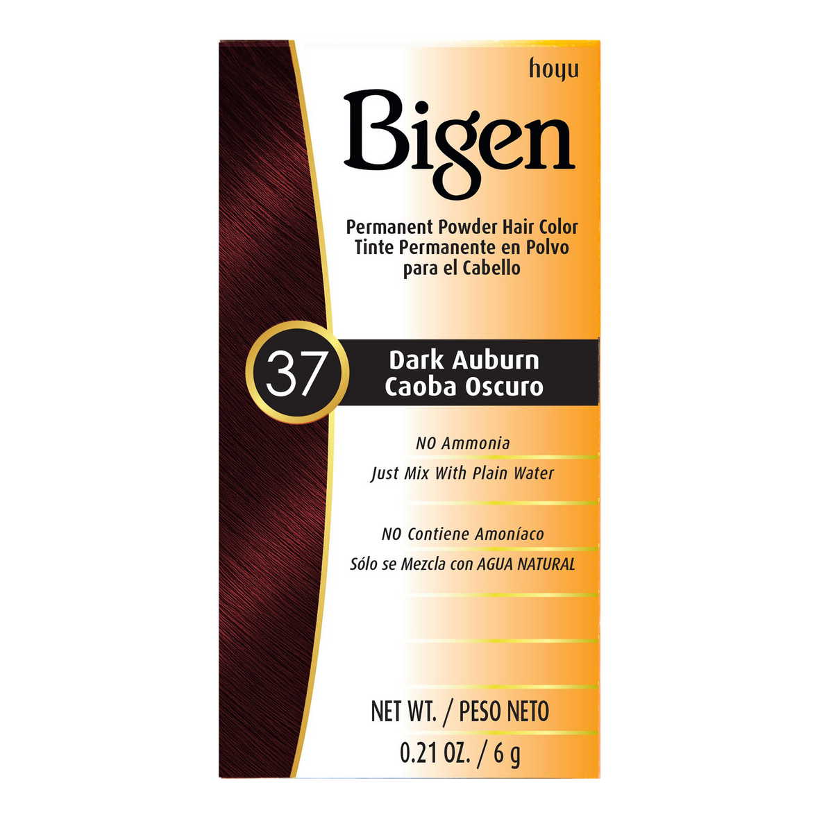 HOYU -Hoyu Bigen Permanent Powder Hair Color | #37 Dark Auburn - Hair Dye - Everyday eMall