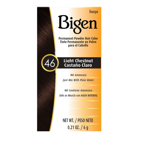 Hoyu Bigen Permanent Powder Hair Color | #46 Light Chestnut