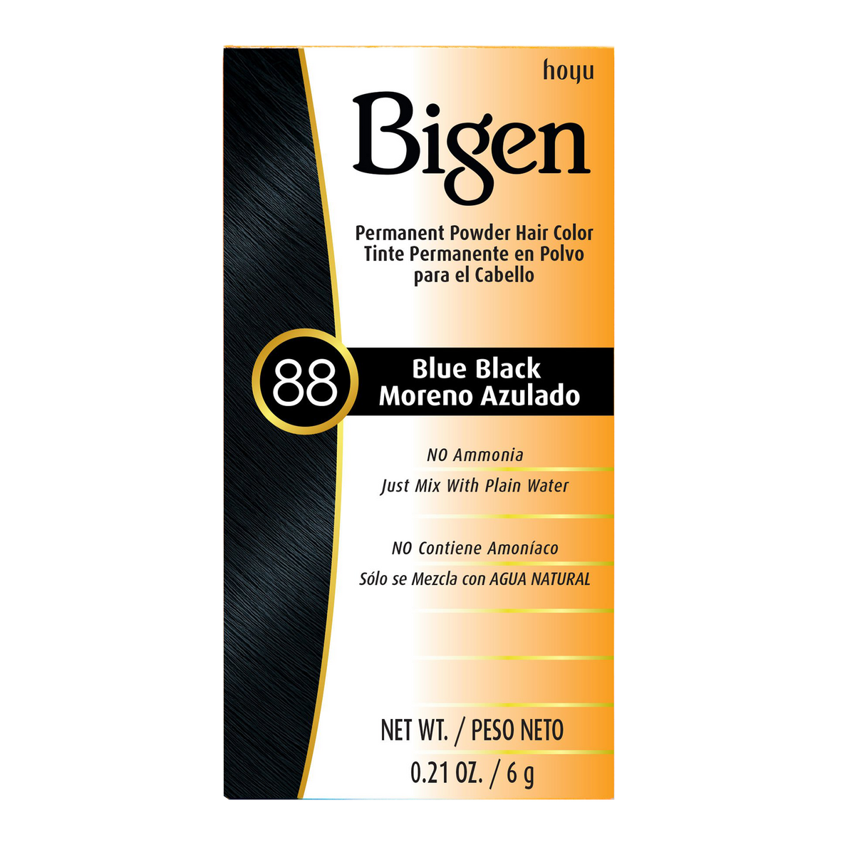HOYU -Hoyu Bigen Permanent Powder Hair Color | #88 Blue Black - Hair Dye - Everyday eMall