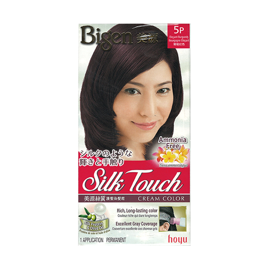 HOYU -Hoyu Bigen 'Silk Touch' Cream Color Hair Dye | 5P Elegant Burgundy - Hair Dye - Everyday eMall