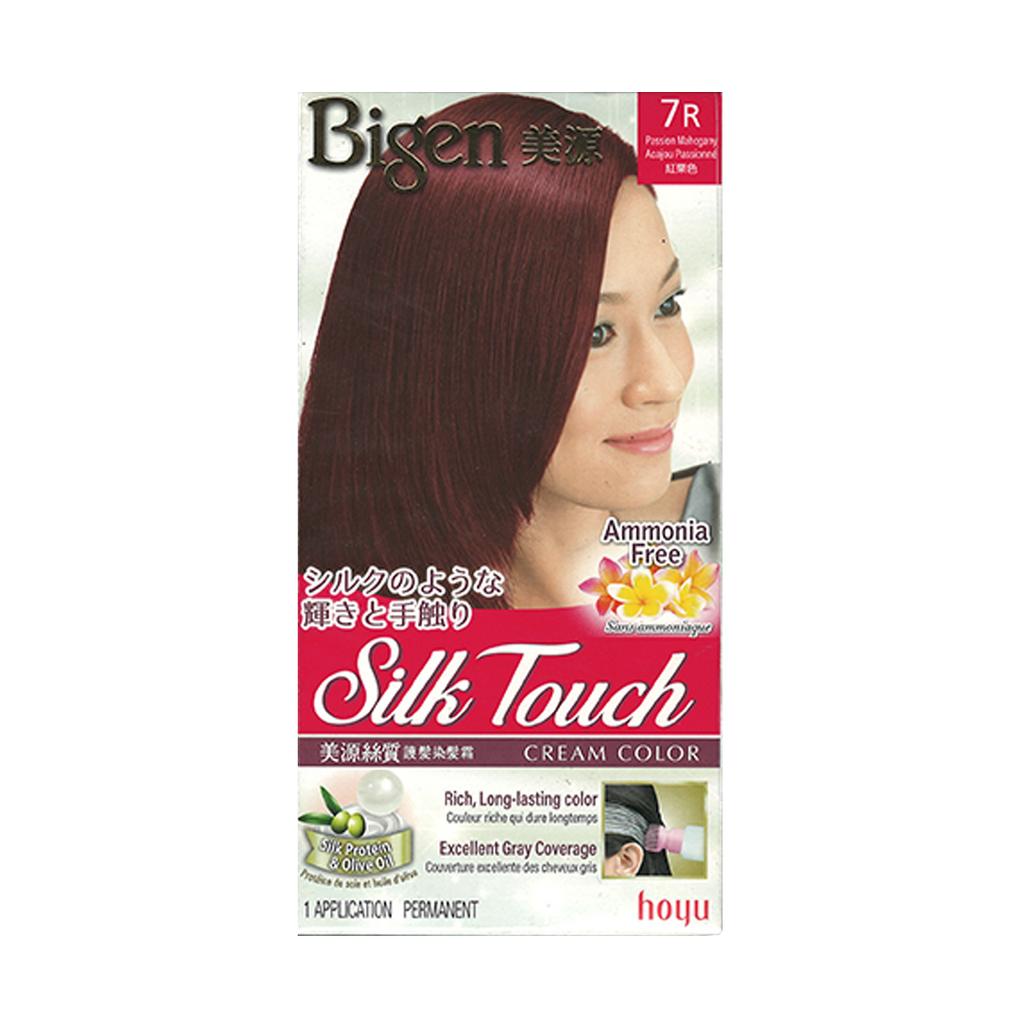 HOYU -Hoyu Bigen 'Silk Touch' Cream Color Hair Dye | 7R Passion Mahogany - Hair Dye - Everyday eMall