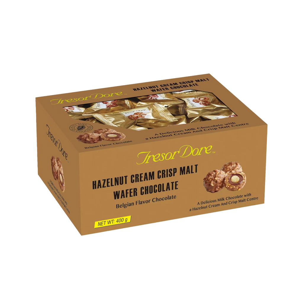 Tresor Dore -Tresor Dore | Hazelnut Cream Crisp Malt Wafer Chocolate | 14.0oz - Everyday Snacks - Everyday eMall