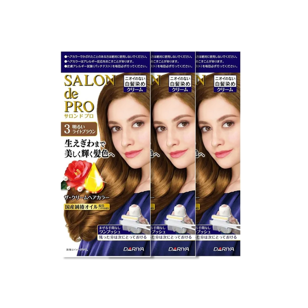 Dariya -Dariya Salo De Pro Hair Color Non Smell  | #3 Bright Brown - Hair Dye - Everyday eMall