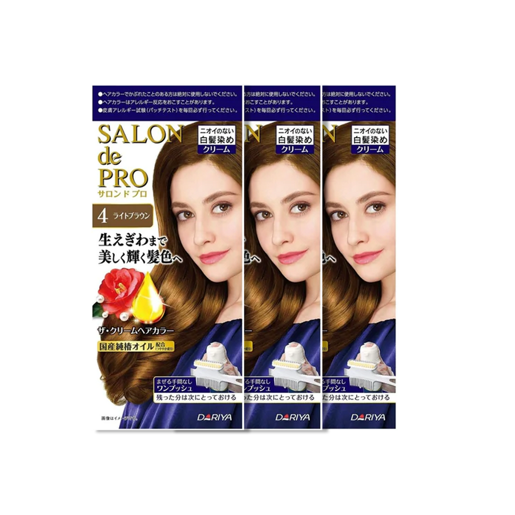 Dariya -Dariya Salo De Pro Hair Color Non Smell  | #4 Light Brown - Hair Dye - Everyday eMall