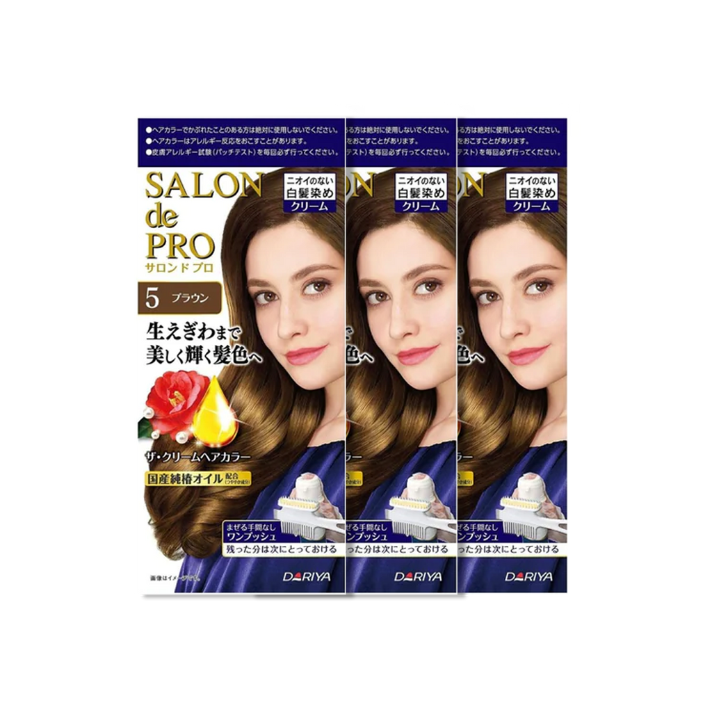 Dariya -Dariya Salo De Pro Hair Color Non Smell  | #5 Brown - Hair Dye - Everyday eMall