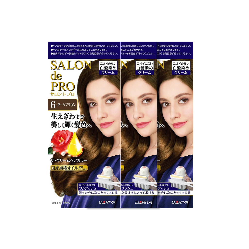Dariya -Dariya Salo De Pro Hair Color Non Smell  | #6 Dark Brown - Hair Dye - Everyday eMall