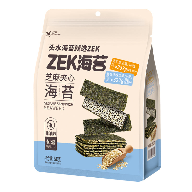ZEK｜ZEK SANDWICH SEAWEED (SESAME)60G