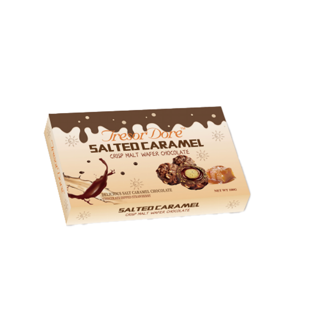 Tresor Dore -Tresor Dore | Salted Caramel Flavor Crisp Malt Wafer Chocolate | 3.53oz - Everyday Snacks - Everyday eMall