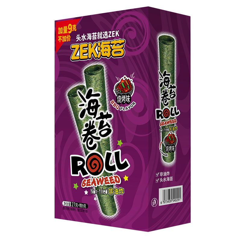 ZEK｜ZEKHOLLOW SEAWEED ROLL(BBQFLAVORED)36G