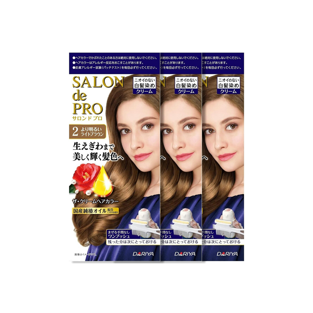 Dariya -Dariya Salo De Pro Hair Color Non Smell  | #2 Light Brown - Hair Dye - Everyday eMall