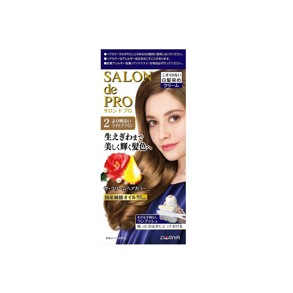 Dariya -Dariya Salo De Pro Hair Color Non Smell  | #2 Light Brown - Hair Dye - Everyday eMall