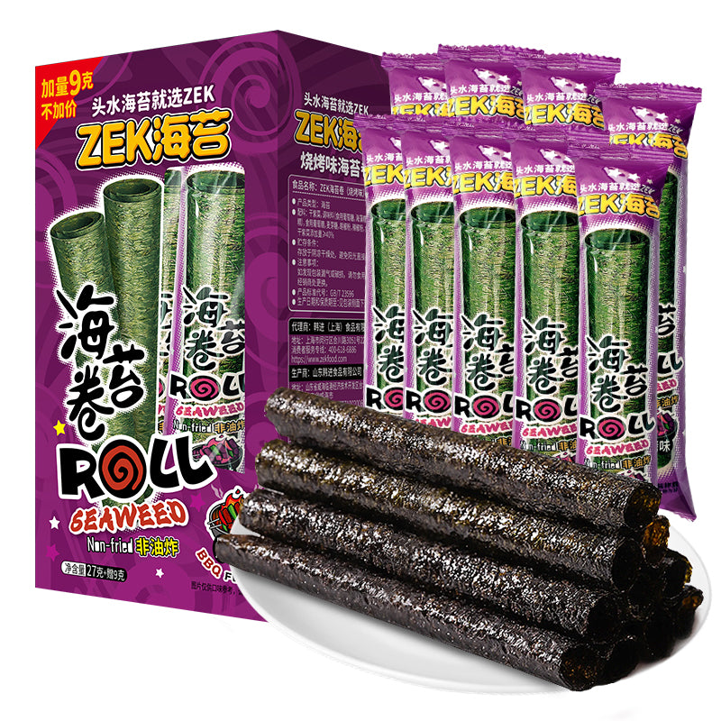 ZEK｜ZEKHOLLOW SEAWEED ROLL(BBQFLAVORED)36G