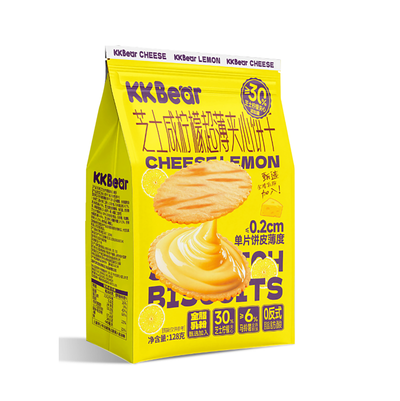KK Bear -Ultra-Thin Sandwich Crackers 128g, 2 Assorted Flavors - - Everyday eMall