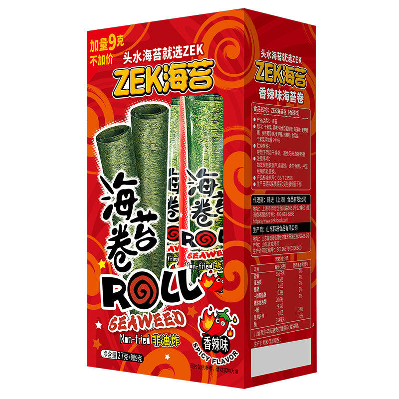 ZEK｜ZEKHOLLOW SEAWEED ROLL(SPICY)36G