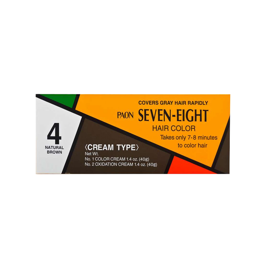 PAON -PAON SEVEN-EIGHT Cream Type Hair Color #4 | Natural Brown - Hair Dye - Everyday eMall