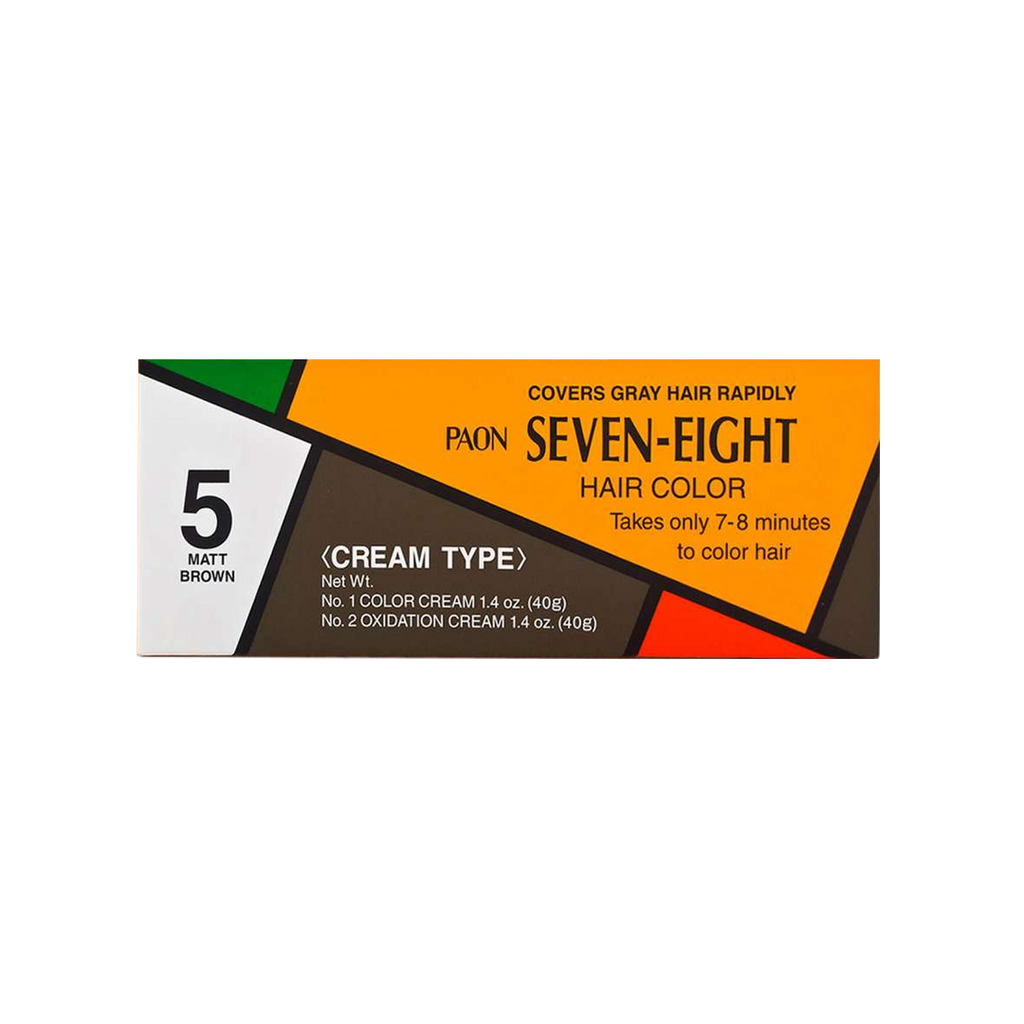 PAON -PAON SEVEN-EIGHT Cream Type Hair Color #5 | Matt Brown - Hair Dye - Everyday eMall