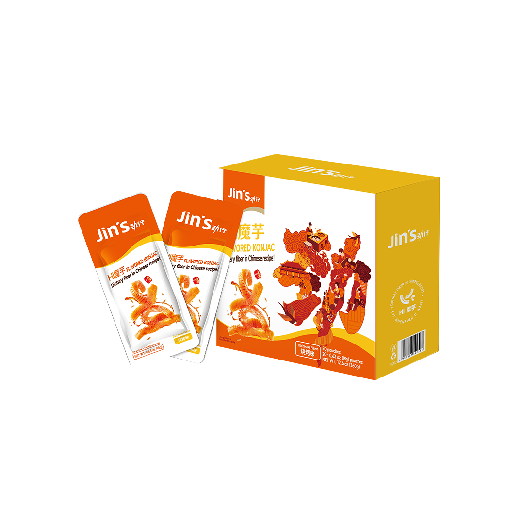 JIN ZAI FOOD -JIN ZAI FOOD | Barbecue Konjac Snack | 240g - Everyday Snacks - Everyday eMall