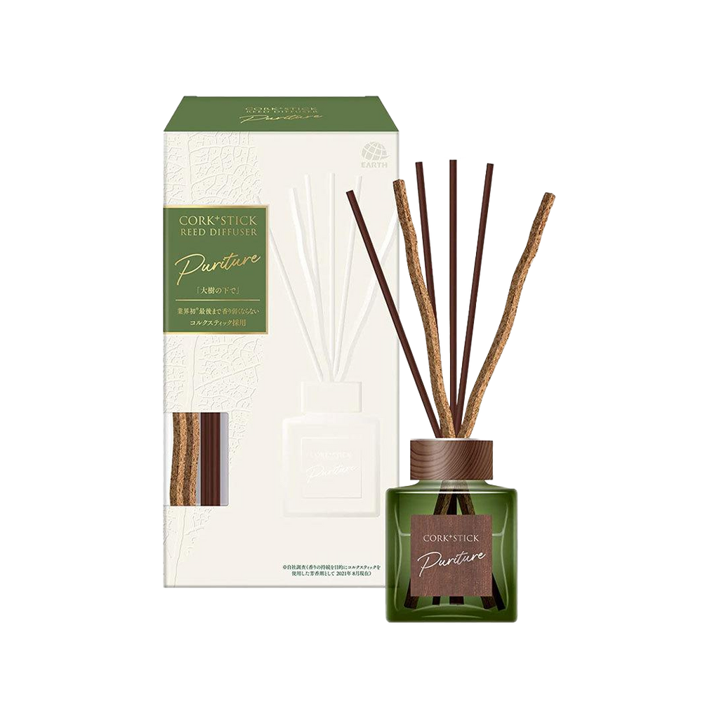 Earth pharmaceutical -Sukki-Ri Cork + Stick Puriture | Herbal woody scent | 100ml - Household - Everyday eMall
