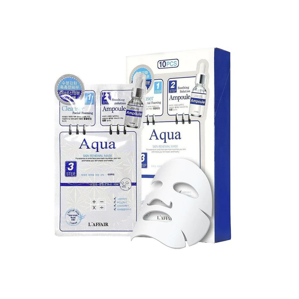 Rainbow -Aqua Skin Renewal Mask | 10 Pcs - Skin Care Masks & Peels - Everyday eMall