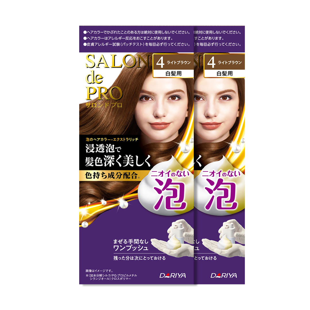 Dariya -Dariya Salo De Pro Foam Hair Color Extra Rich | #4 Light Brown - Hair Dye - Everyday eMall