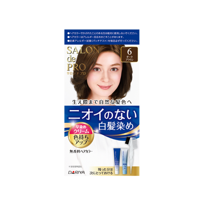 Dariya -Dariya Salo De Pro Hair Color Non Smell  | #6 Dark Brown - Hair Dye - Everyday eMall