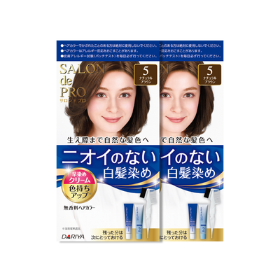 Dariya -Dariya Salo De Pro Hair Color Non Smell  | #5 Natural Brown - Hair Dye - Everyday eMall