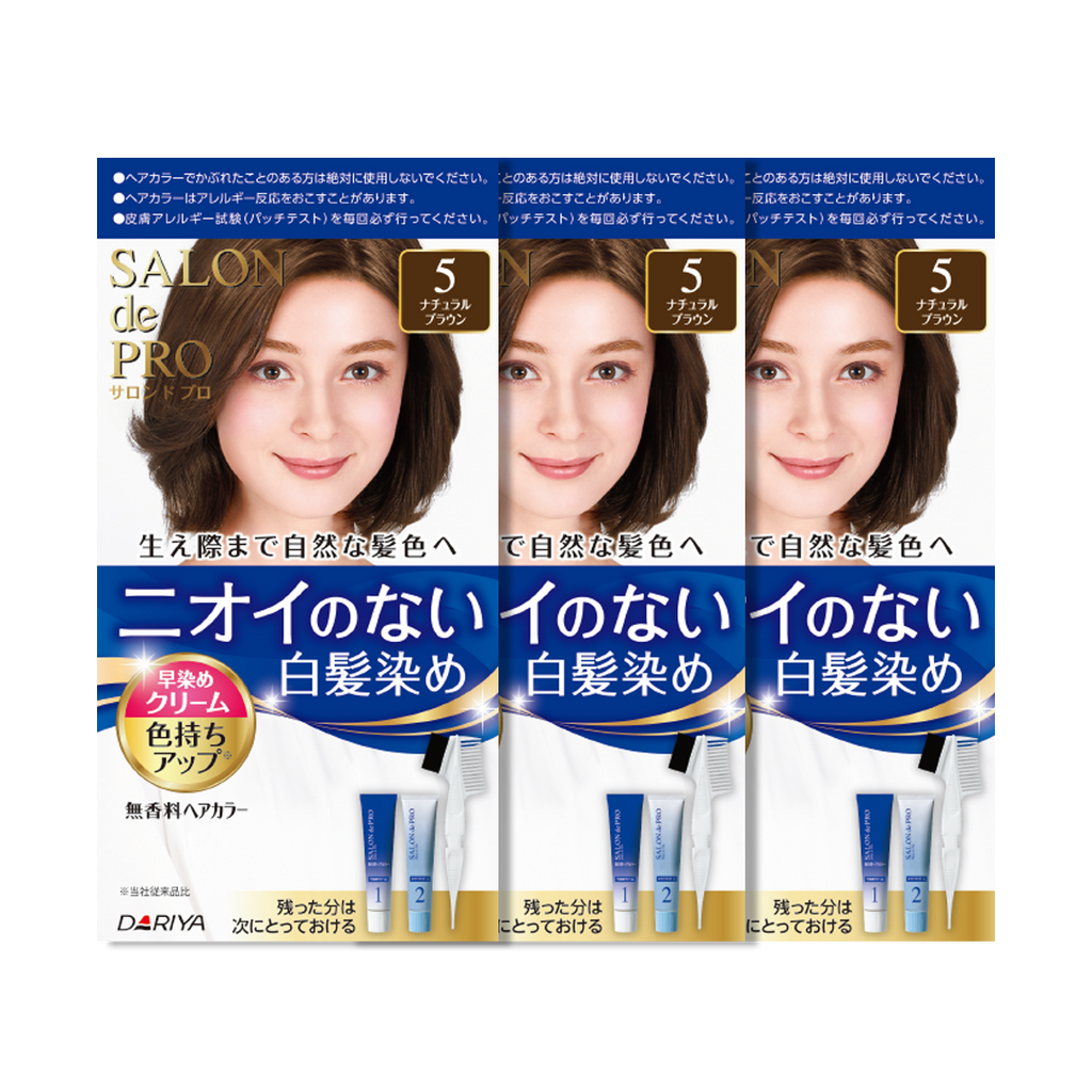 Dariya -Dariya Salo De Pro Hair Color Non Smell  | #5 Natural Brown - Hair Dye - Everyday eMall