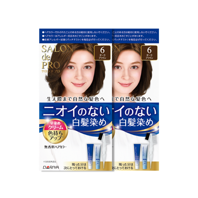 Dariya -Dariya Salo De Pro Hair Color Non Smell  | #6 Dark Brown - Hair Dye - Everyday eMall