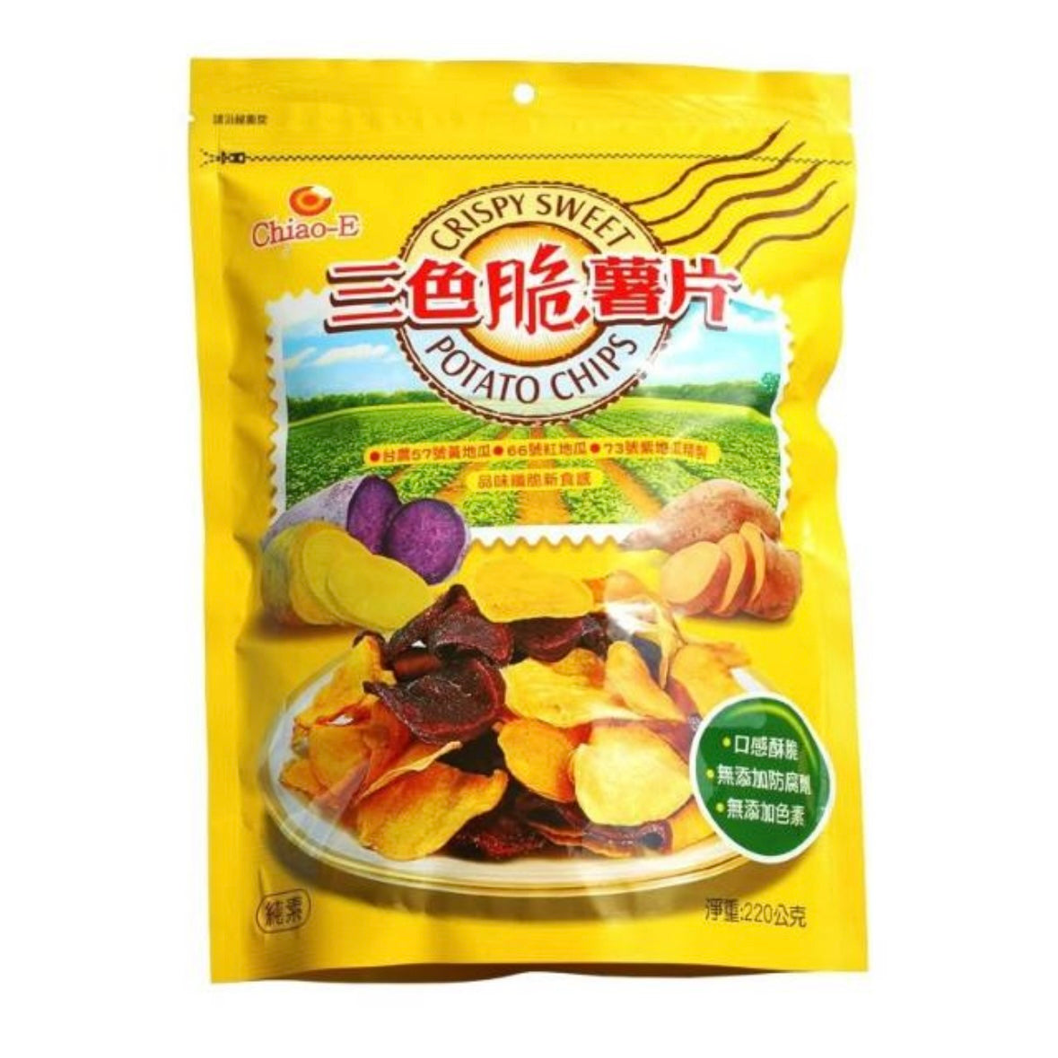 CHIAO-E -CHIAO-E｜Crispy Sweet Potato Chips 220G - Everyday Snacks - Everyday eMall