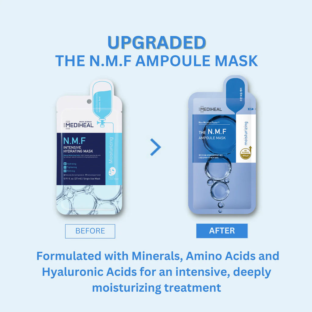 MEDIHEAL -MEDIHEAL N.M.F Ampoule Mask | 10 pcs - Skin Care Masks & Peels - Everyday eMall