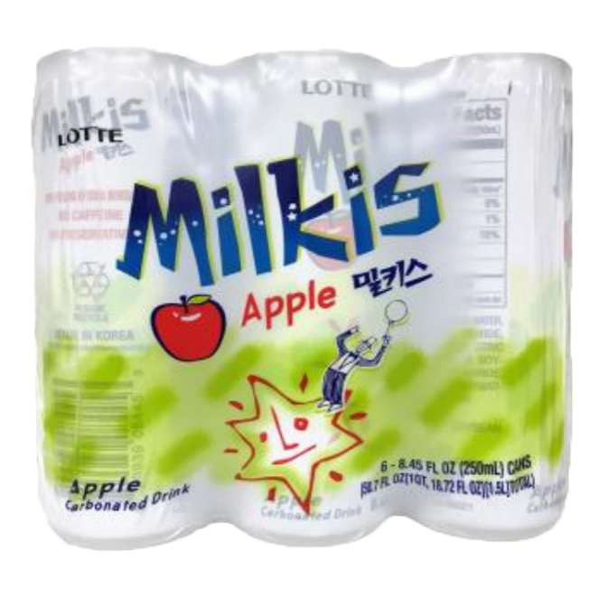 LOTTE -LOTTE Milkis Soda Drink | Multiple flavors(6 unit per pack) - Everyday Snacks - Everyday eMall