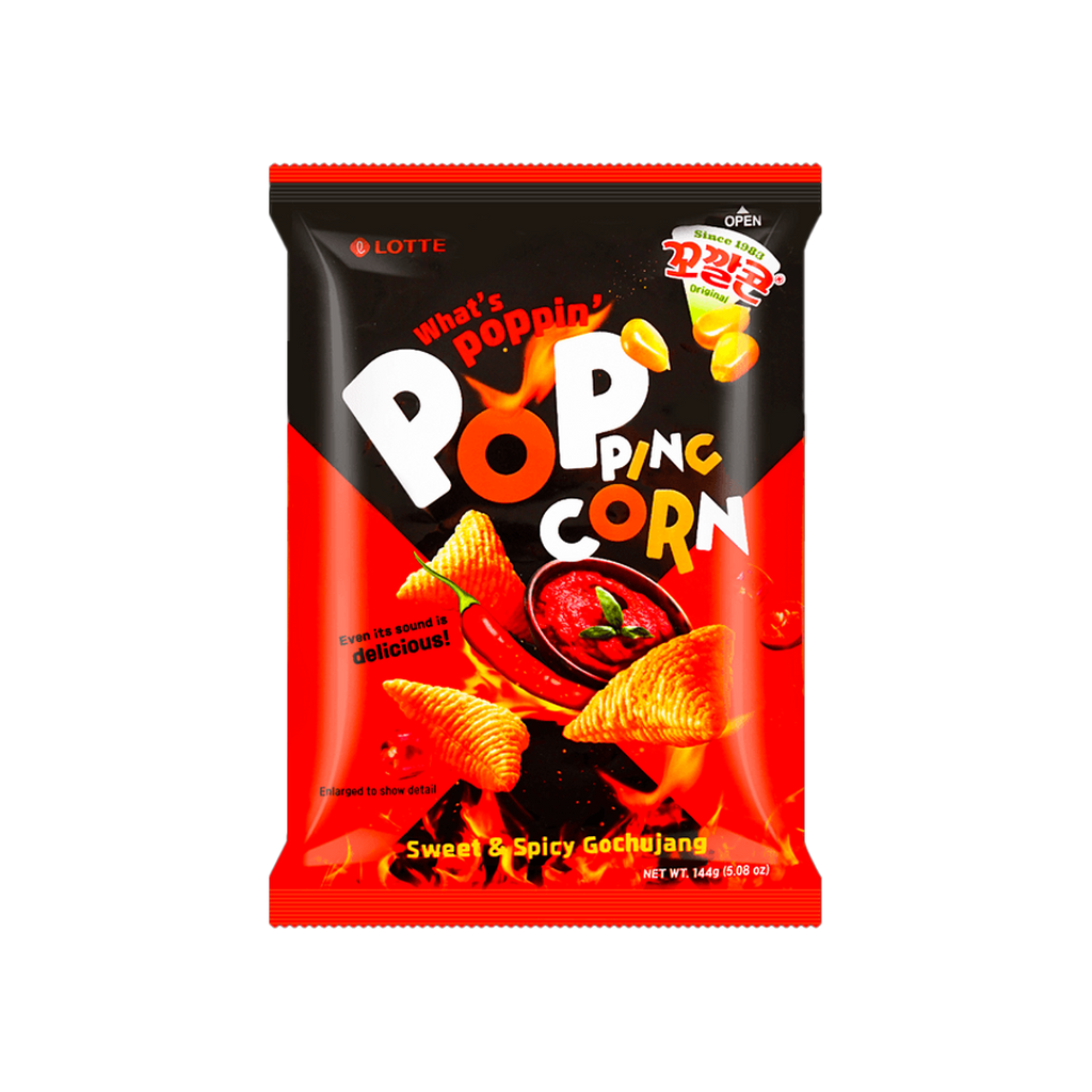 LOTTE -LOTTE Popping Corn | Sweet & Spicy Gochujang Chips | 144g - Everyday Snacks - Everyday eMall