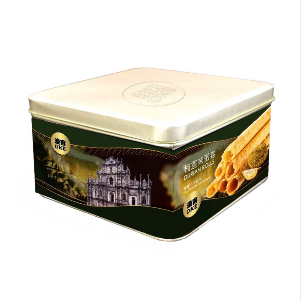 OKE -OKE Traditional Macau Snack | Handmade Crunchy Egg Rolls | Traditional Metal Box Edition | Multiple flavors - Everyday Snacks - Everyday eMall