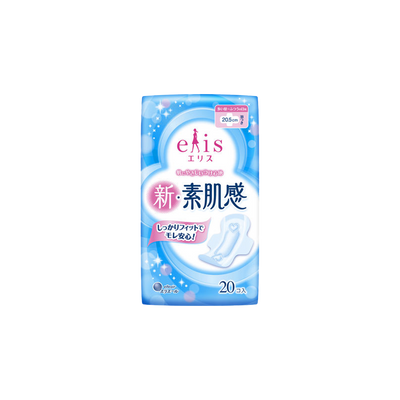 Unicharm -Ellis New Bare Skin Feel with wings 20 pcs | 20.5cm - Health & Beauty - Everyday eMall