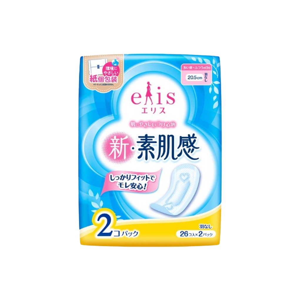 Unicharm -Ellis New Bare Skin Feel No wings 26 pcs | 20.5cm - Health & Beauty - Everyday eMall