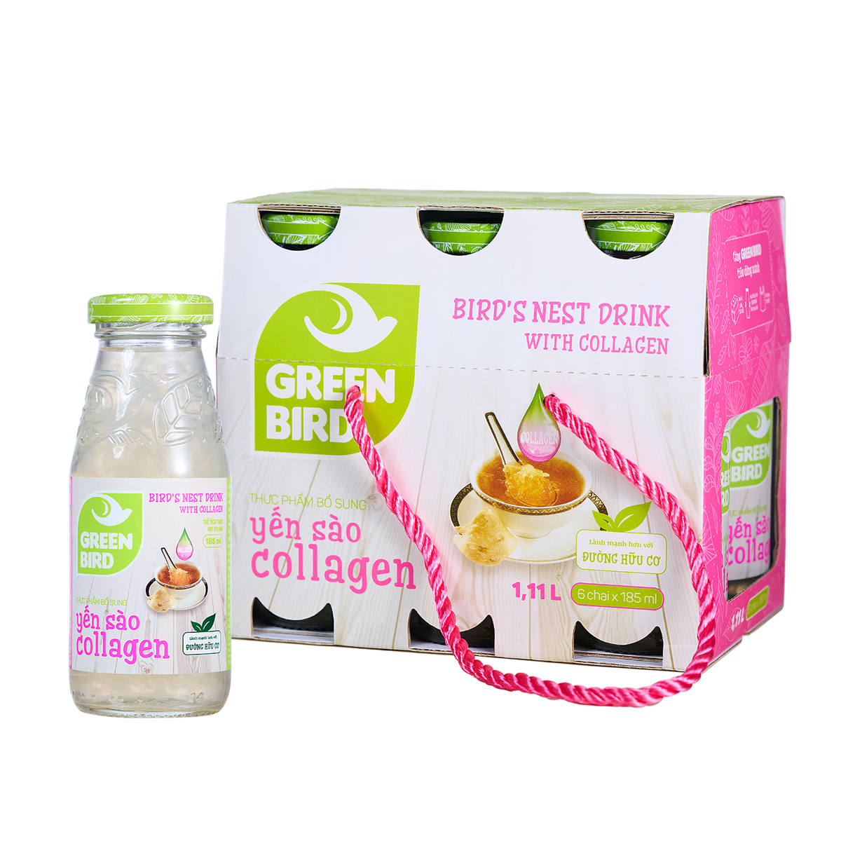 GREENBIRD -Multi-Flavor Bird's Nest Drink Sets, 185ml Per Bottle - - Everyday eMall