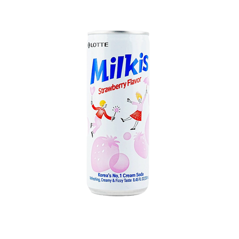 LOTTE Milkis Soda Drink | Strawberry Flavor (6 unit per pack)