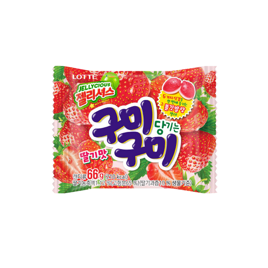 LOTTE -LOTTE Jellycious GumiGumi Strawberry | 66g - Everyday Snacks - Everyday eMall