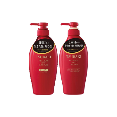 Shiseido -Shiseido Tsubaki Premium Moist Hair Care Kit Repair Set | 450 + 450ml - Hair Care - Everyday eMall