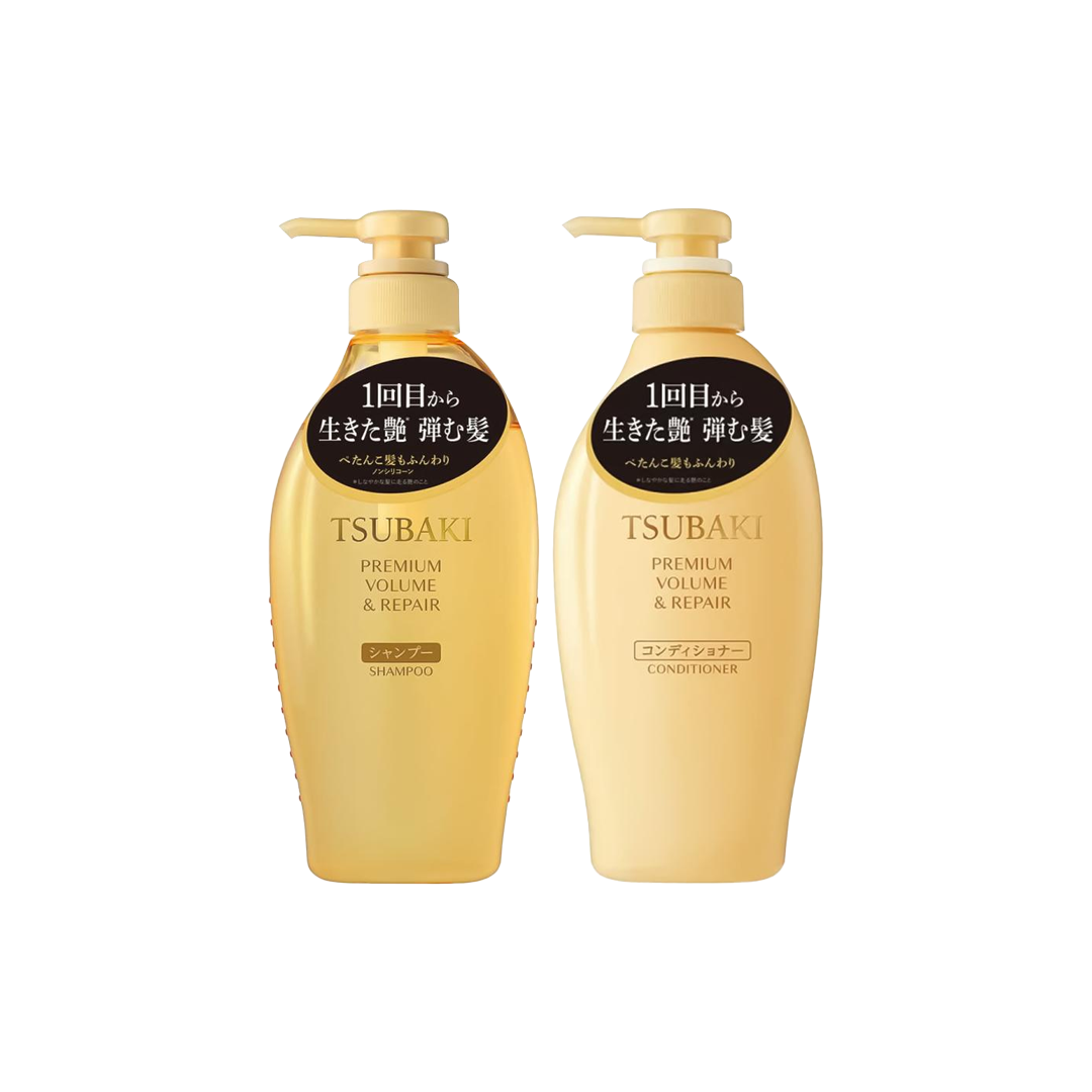 Shiseido -Shiseido Tsubaki Premium Volume Hair Care Kit Repair Set | 450 + 450ml - Hair Care - Everyday eMall