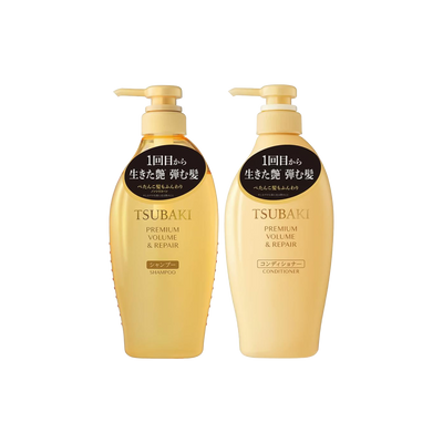 Shiseido -Shiseido Tsubaki Premium Volume Hair Care Kit Repair Set | 450 + 450ml - Hair Care - Everyday eMall